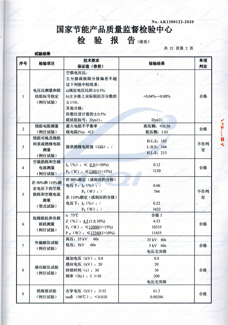 高低压试验报告-S11-1250府谷府谷府谷油浸式变压器-2.jpg